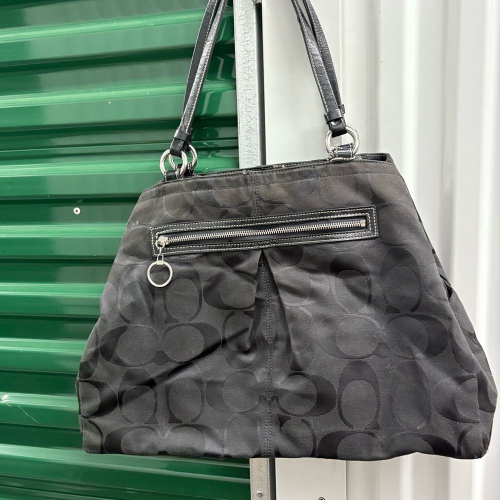 Coach Canvas Signature Logo Tote